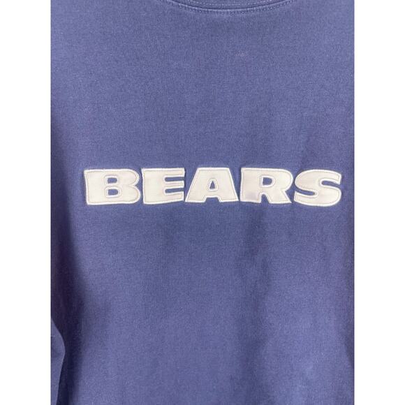 Reebok RBK Chicago Bears Shirt Mens M Blue Long Sleeve Mock Neck Stitched NFL - Picture 2 of 10